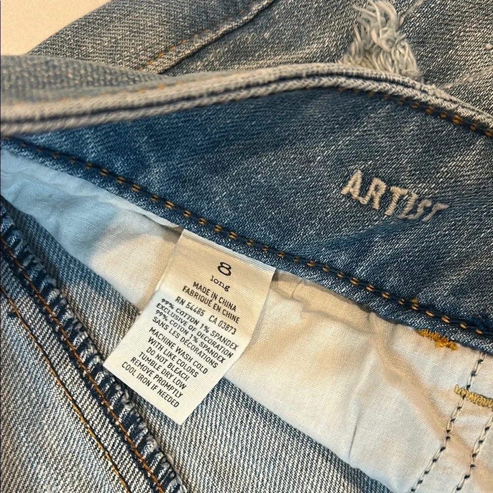 NWT American Eagle Artist Skinny Flare Leg Low Rise Jeans (Size 8 Long) - Picture 9 of 9